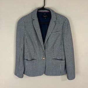 Talbots Petites Houndstooth Aberdeen Jacket Blazer Size 6P